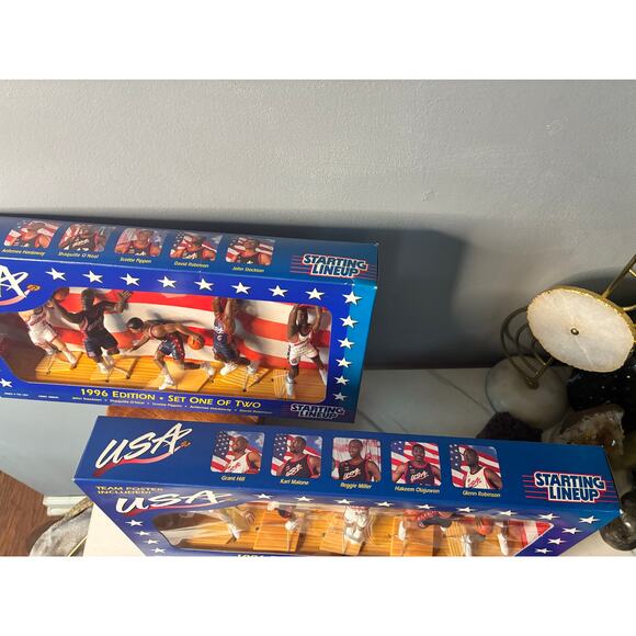 Vintage 1996 USA Basketball Starting Lineup – COMPLETE SEALED Two-Box Sets 1 & 2 - Picture 6 of 16